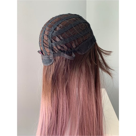 NEW Long Purple Ombre Synthetic Wig - Picture 2 of 3